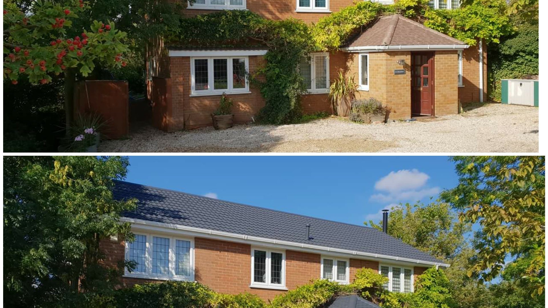 Roof painting and sealing completed