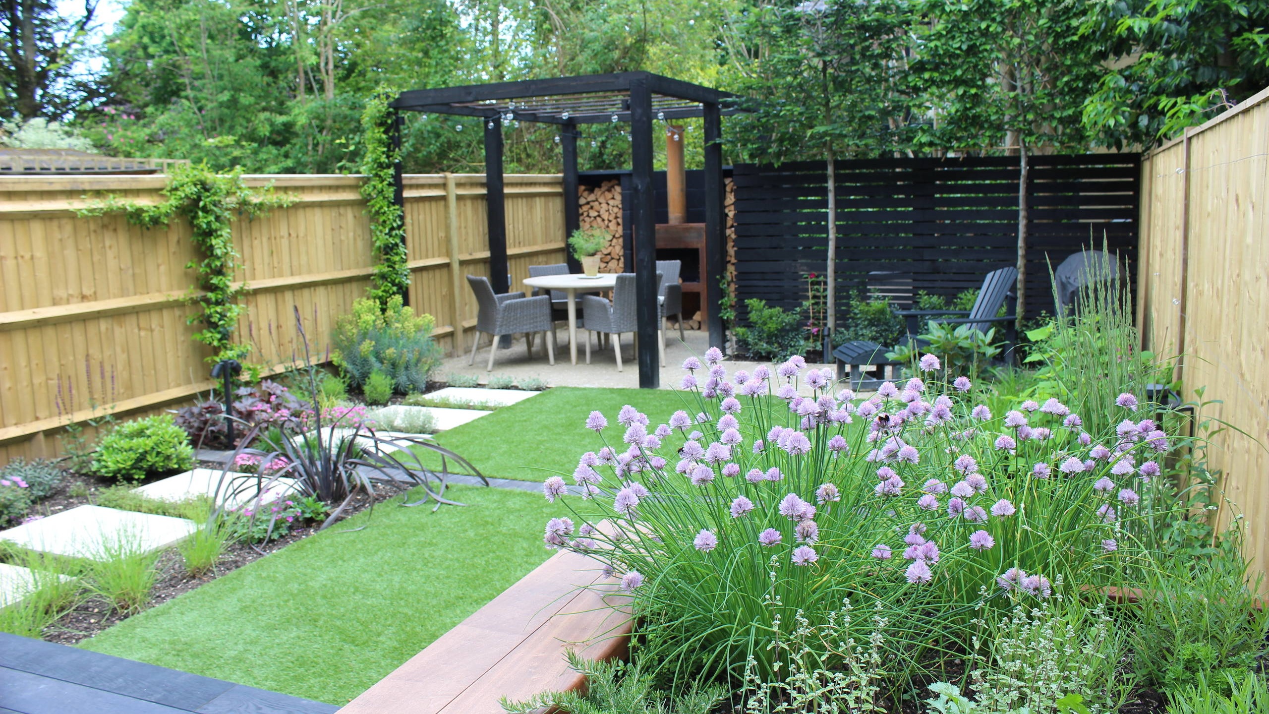 Garden transformation landscaping project