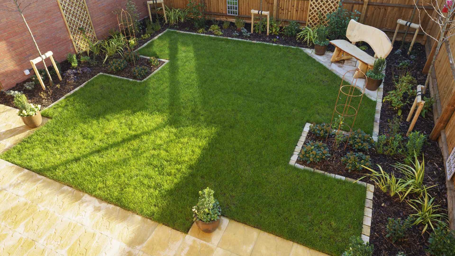 Garden landscaping project completed