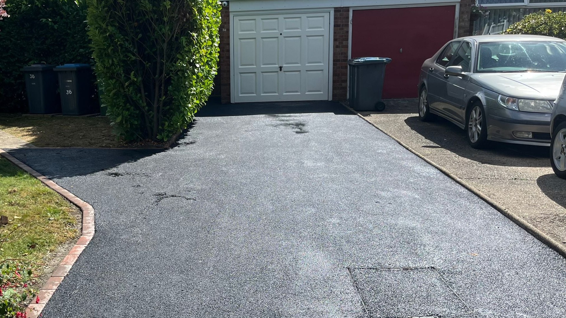 Fresh tarmac driveway completed